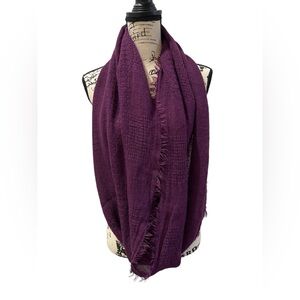 Infinity Deep Rich Purple Soft & Classy Scarf Scarves Fringe All Weather Mint